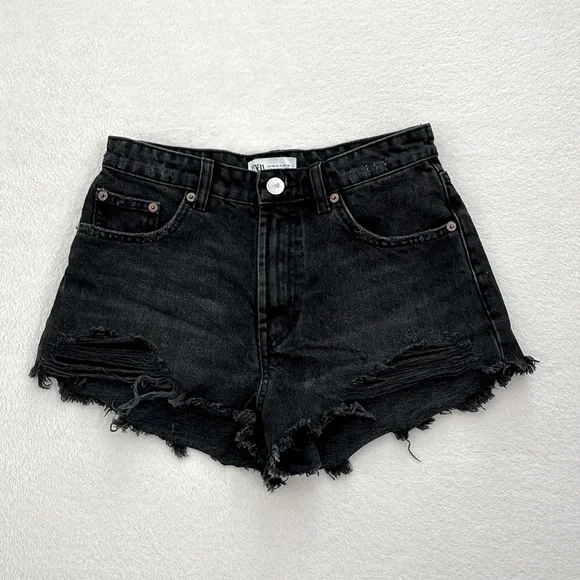 Sublevel Womens Shorts Damen Jeans Shorts Schwarz Joe's Jeans Raw